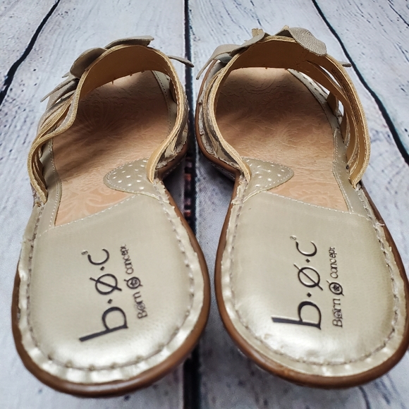 GORGEOUS ✨ BØC Shimmer Flower Sandals 10.5-11, Seriously NEARLY NEW - Picture 5 of 10